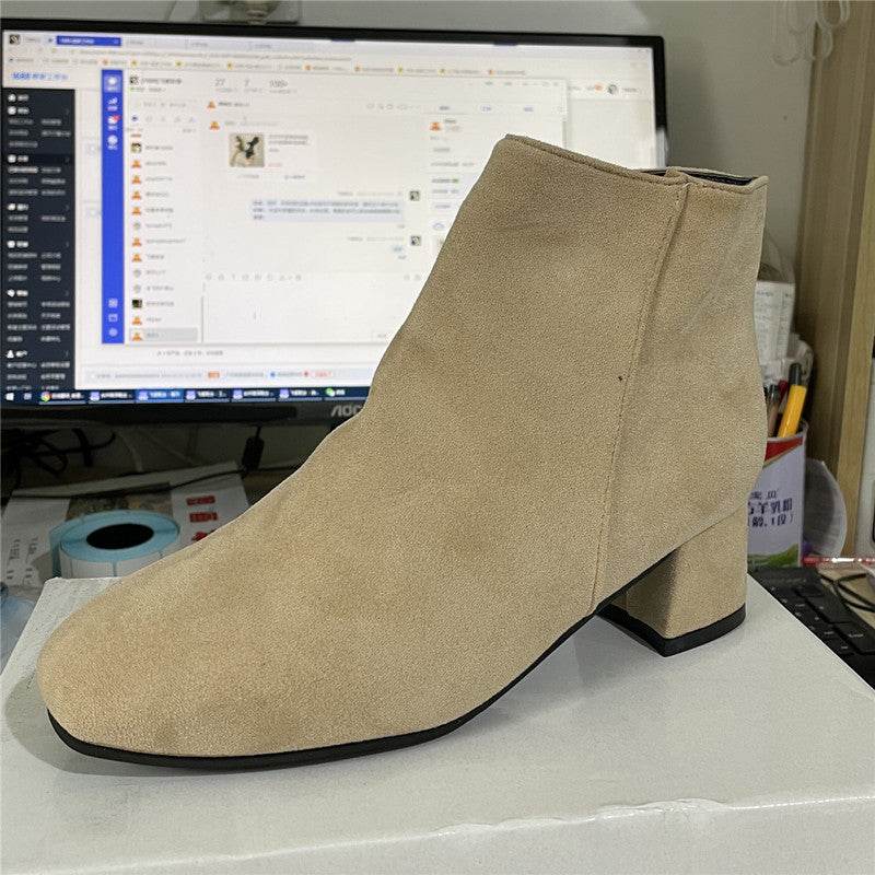 Women's Stylish Martin Boots - Durable Suede for Autumn/Winter 2025 - Buy Center