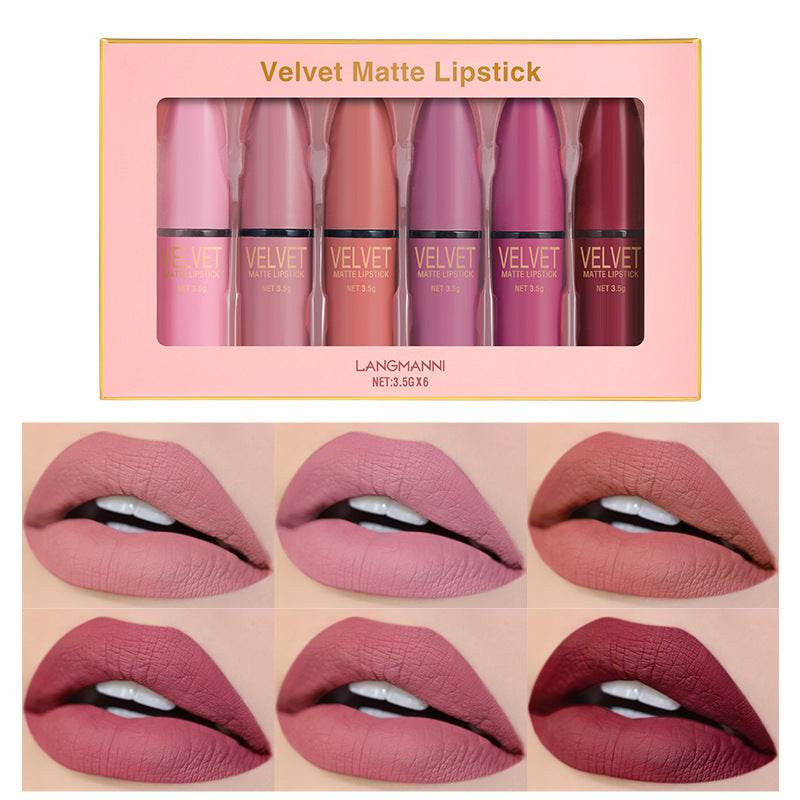 Bullet Matte Lipstick Set - Waterproof, Long-Lasting Shades for Any Occasion - Buy Center