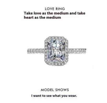 Women's Sterling Silver Moissanite Ring - Elegant Fairy Design for 2025 - Buy Center