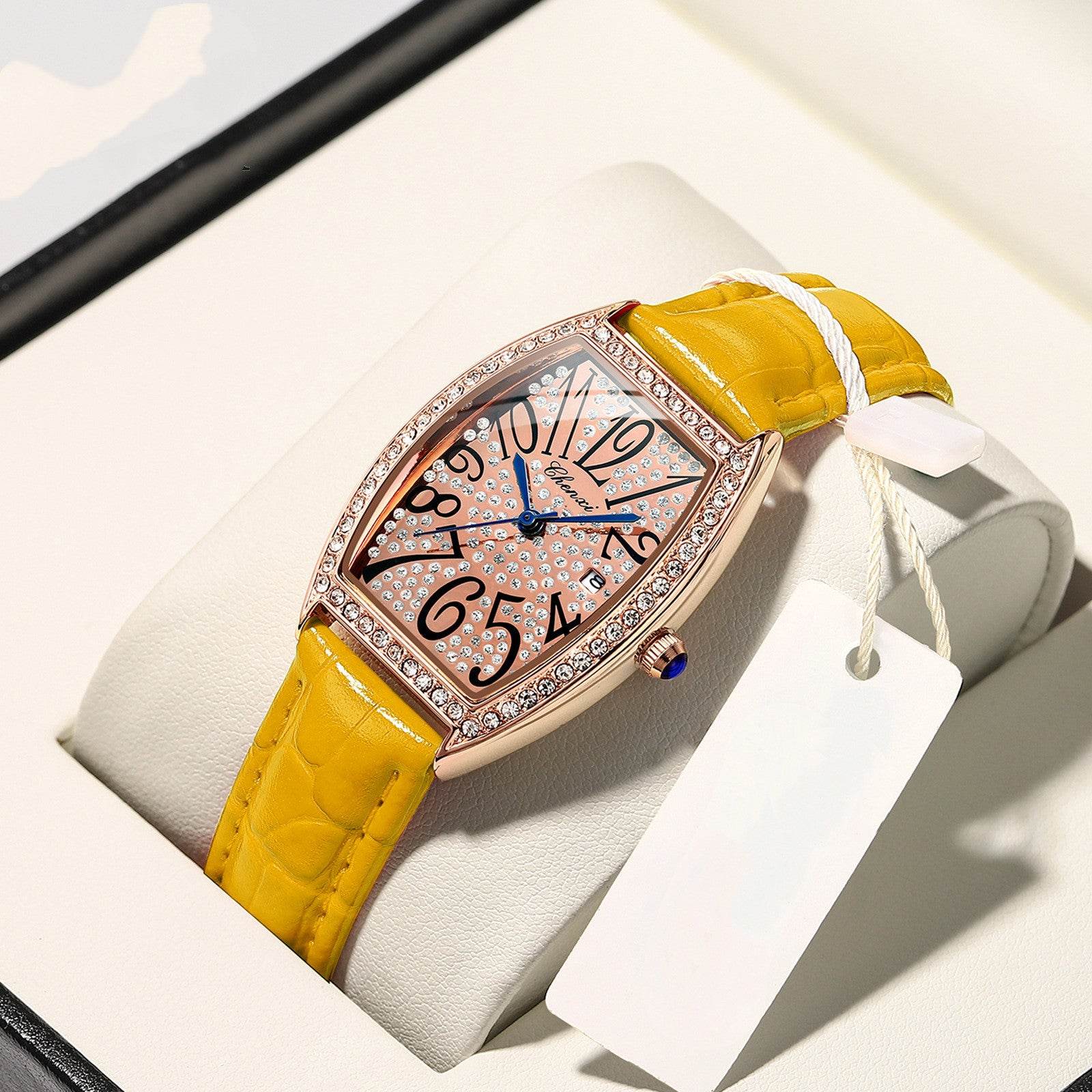 Women's Casual Sports Watch - Solid Steel Band & Blue Hand Design - Buy Center