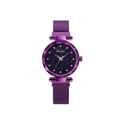 Starry Sky Lady Quartz Watch - Waterproof & Trendy Design for Women - Buy Center