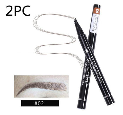 Microblading Eyebrow Pencil - Waterproof Fork Tip for Flawless Brows - Buy Center