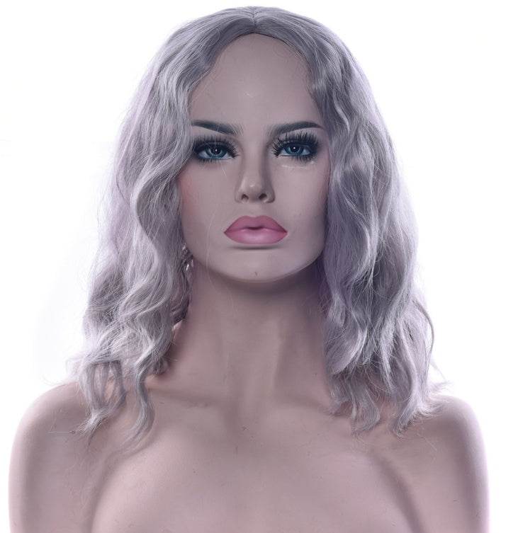 Black Short Curly Hair Cap - Premium High Temperature Silk Cosplay Wig - Buy Center