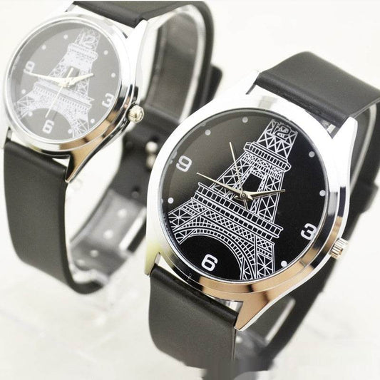 Paris Tower Couple Watches - Stylish Set for Men & Women, Durable Design - Buy Center