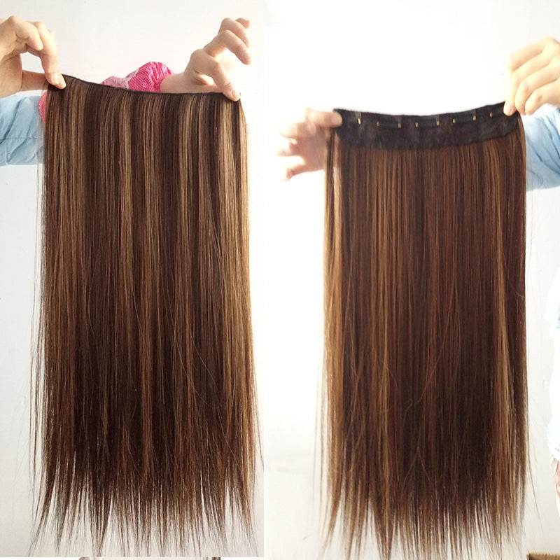 One-Piece Clip-In Hair Wig - 60cm Natural Look, Easy Clip Application - Buy Center
