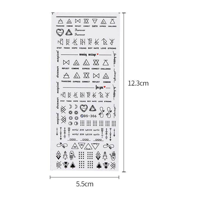 Geometric DIY Art Nail Polish Stickers - Modern Styles for Trendy Nails - Buy Center