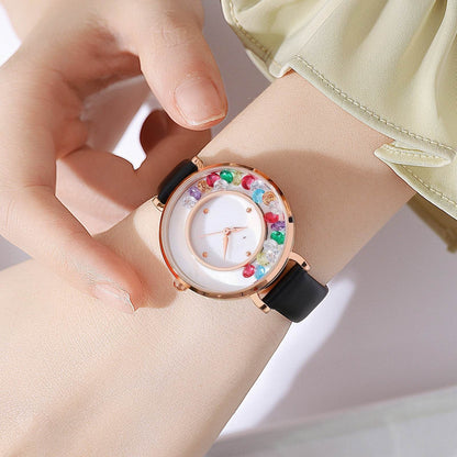 Elegant Gemstone Ball Women's Watch - Stylish Sports Timepiece 2025 - Buy Center