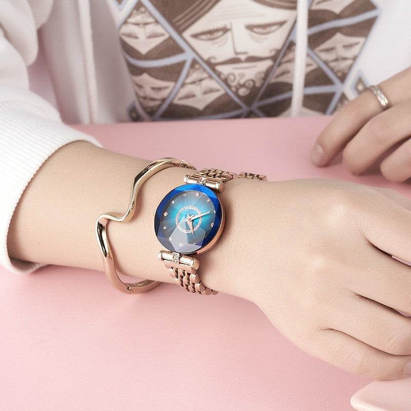 Buy Center Women's Quartz Watch - Elegant Rose Gold Stainless Steel Strap - Buy Center