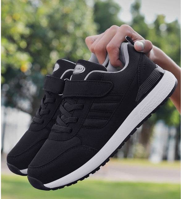 Buycenter Casual Sneakers for Middle-aged - Soft Bottom, Velcro Closure - Buy Center