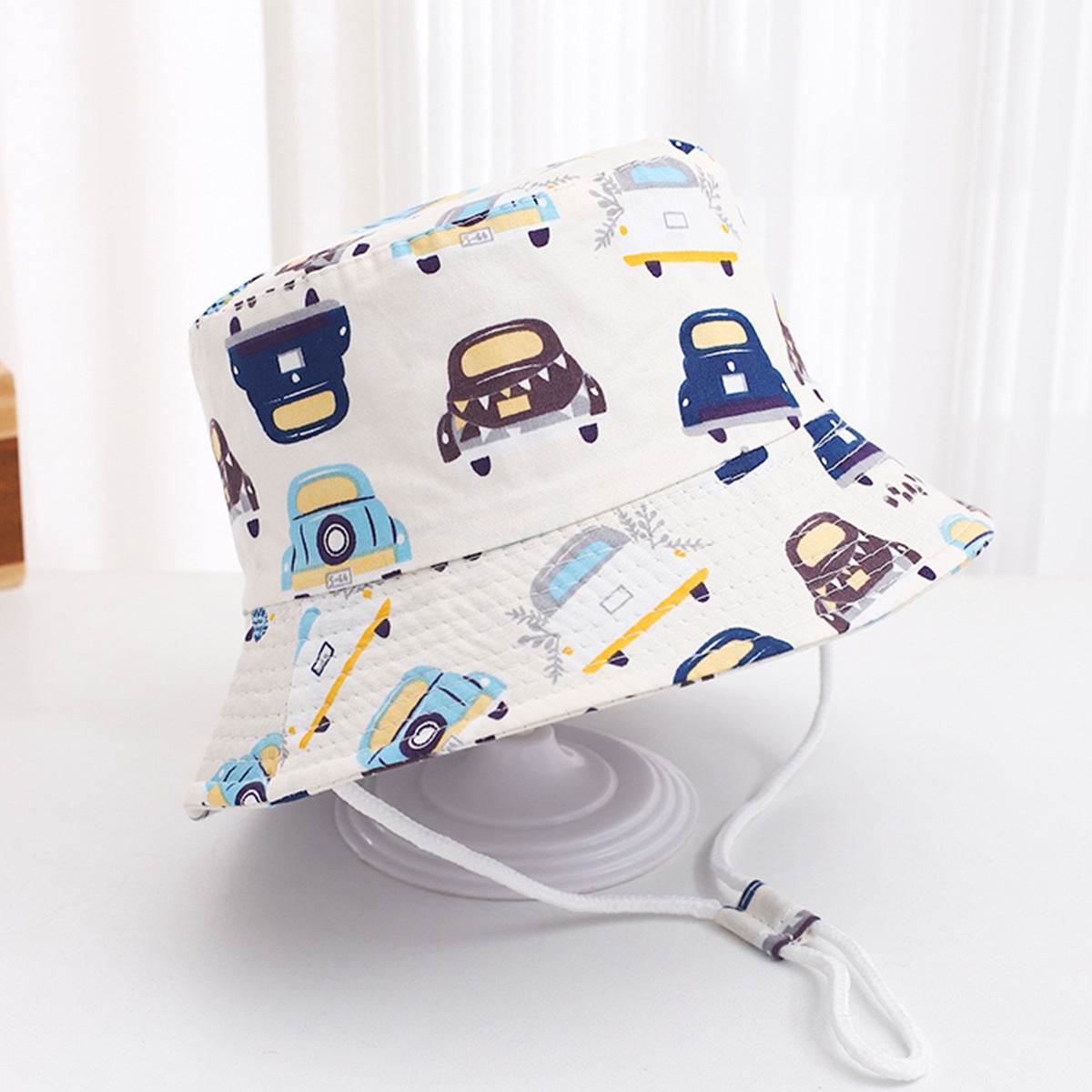 Cute Children's Printed Sunscreen Hat - Stylish Cotton Fedora for UV Protection - Buy Center