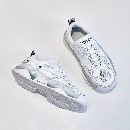 Buycenter Trendy Women's Sneakers - Thick-Soled Breathable Mesh Design - Buy Center