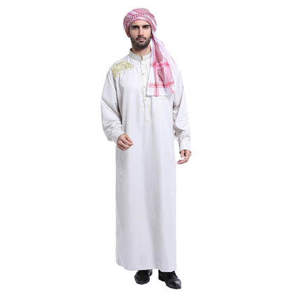 Stylish Arab Men's Robe - Comfortable Polyester Fabric for Any Occasion - Buy Center