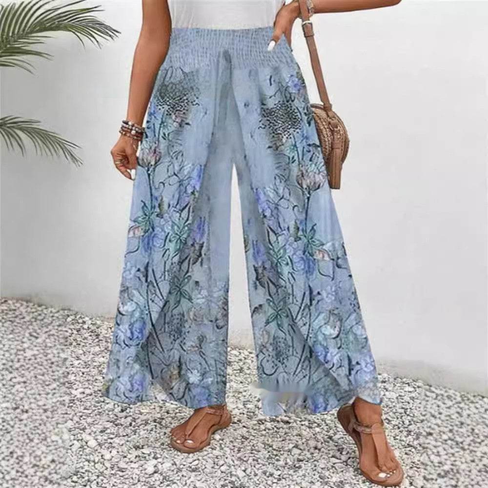 Buycenter Women's Casual Wide-Leg Pants - Stylish High Waist Fashion - Buy Center