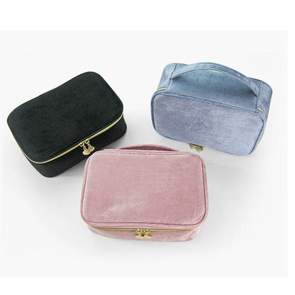 Stylish Velvet Cosmetic Bag - Multi-functional & Portable Fashion Accessory - Buy Center