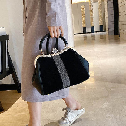 Buycenter Diamond-Embedded Handbag - Elegant PU Evening Bag for Every Occasion - Buy Center