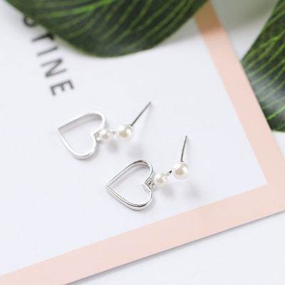 Handmade S925 Silver Heart Earrings - Trendy & Lightweight Jewelry - Buy Center