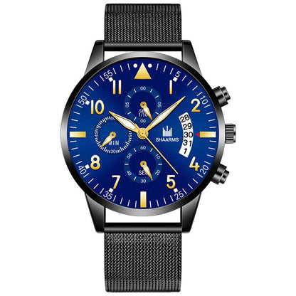 Concept Men's Mesh Strap Quartz Watch - Stylish Calendar Design 2025 - Buy Center