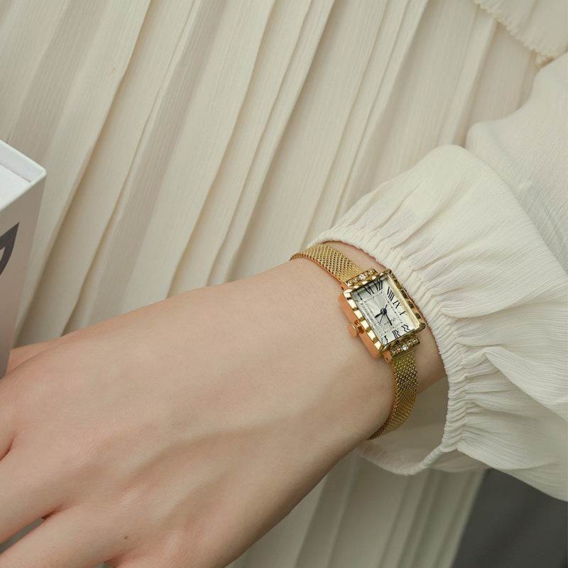 Women's Mid-Ancient Milan Watch - Elegant Rectangular, Waterproof Design - Buy Center