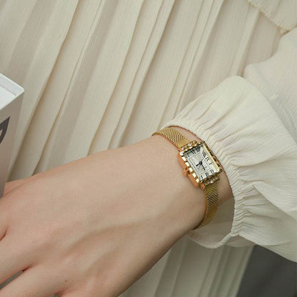 Women's Mid-Ancient Milan Watch - Elegant Rectangular, Waterproof Design - Buy Center