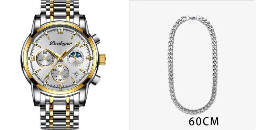 Multifunctional Men's Waterproof Watch - Luminous Quartz Style from Buycenter - Buy Center