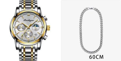 Multifunctional Men's Waterproof Watch - Luminous Quartz Style from Buycenter - Buy Center