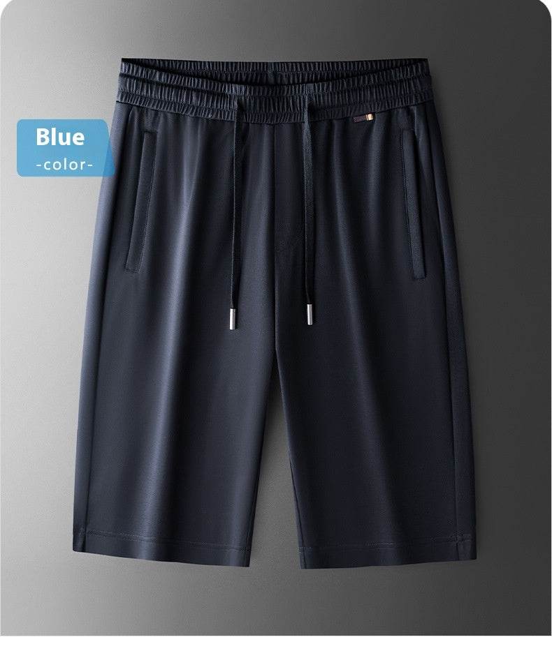 Buycenter Men's Mulberry Silk Straight Shorts - Cool & Skin-Friendly - Buy Center