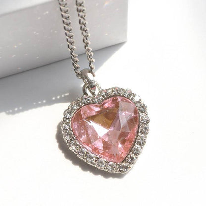 Crystal Heart Necklace - Stylish Multi-Purpose Jewelry for Every Occasion - Buy Center