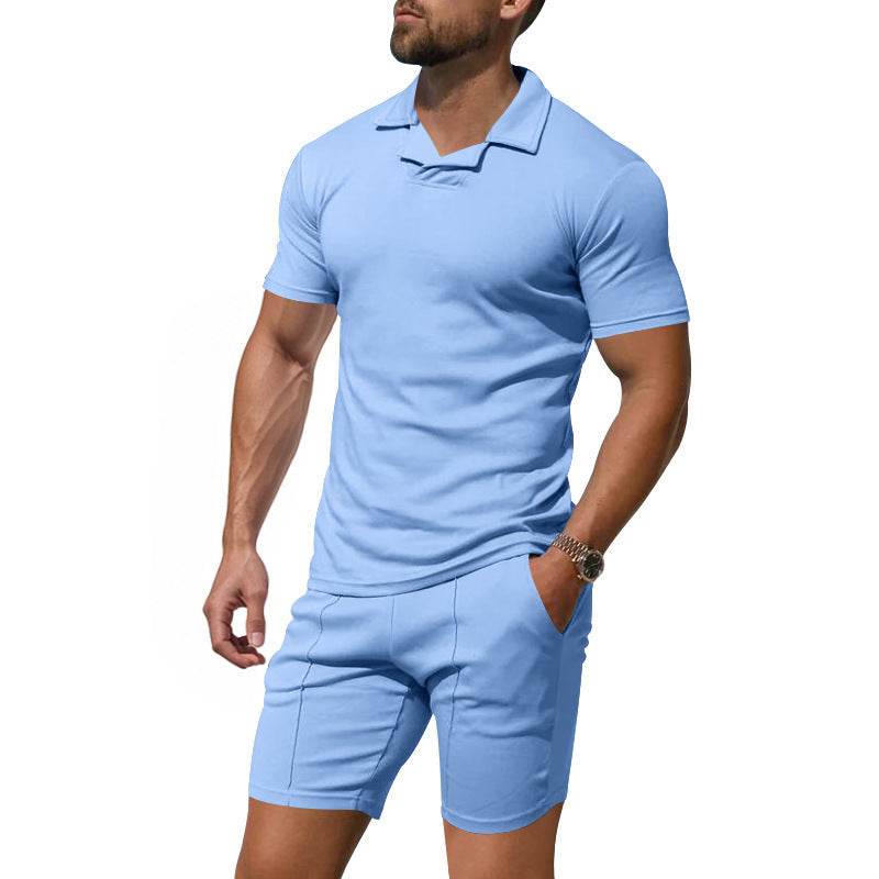 Buycenter Men's Slim Fit Casual Shirt & Shorts - Quick-Drying Outfit - Buy Center
