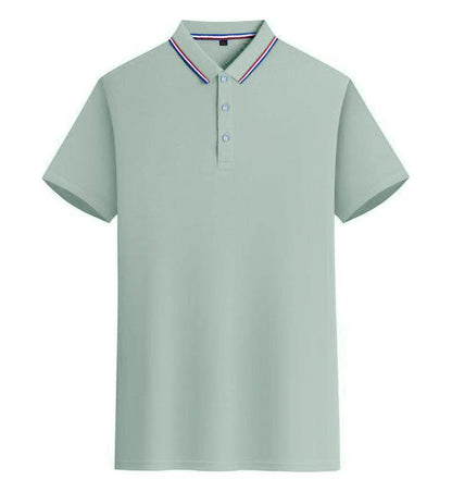 Short-Sleeved Business Polo Shirt - Asymmetric Fit in Multiple Colors - Buy Center