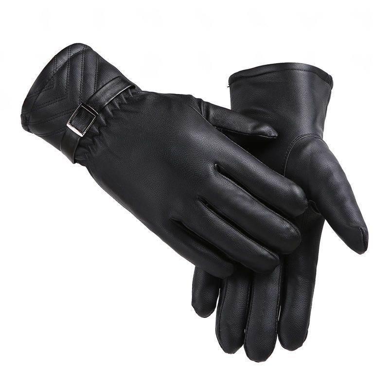 Winter Leather Gloves - Warm, Touch-Screen Compatible for Men & Women - Buy Center