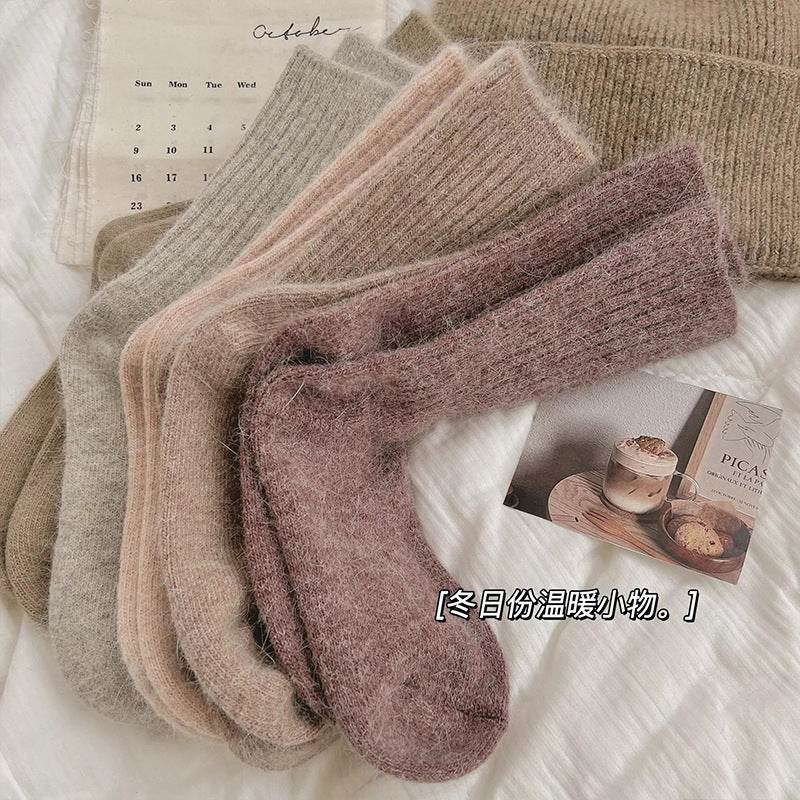 Women's Mid-Calf Fleece-Lined Thermal Socks - Extra Thick Winter Comfort - Buy Center