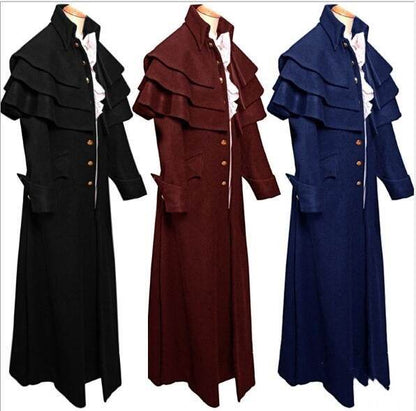 New Medieval Coat for Men - Premium Cosplay Robe for All Seasons - Buy Center