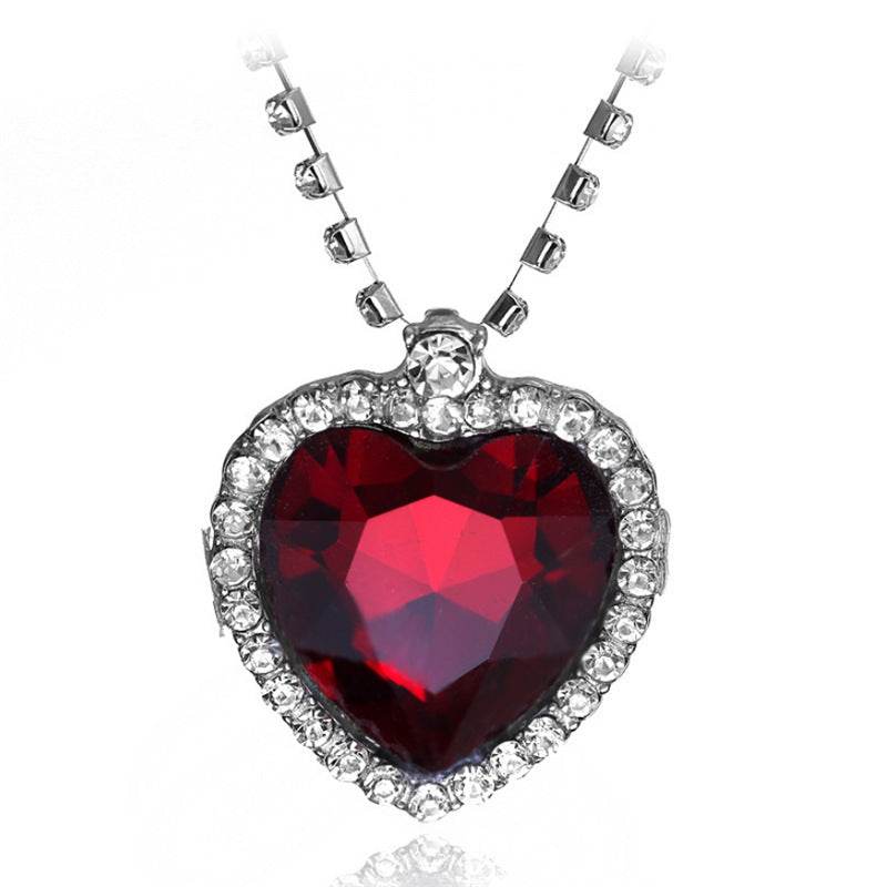 Crystal Heart Necklace - Stylish Multi-Purpose Jewelry for Every Occasion - Buy Center