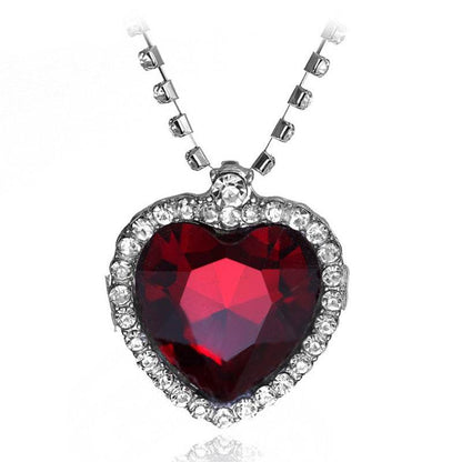 Crystal Heart Necklace - Stylish Multi-Purpose Jewelry for Every Occasion - Buy Center