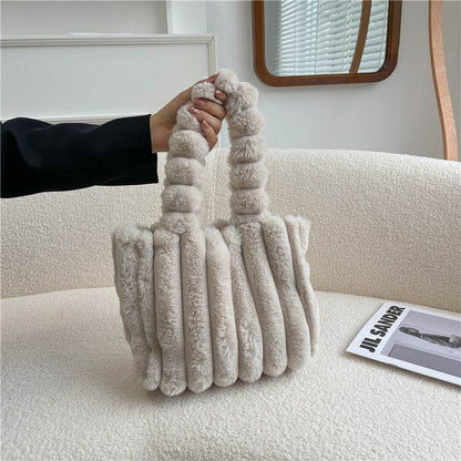 Fashion One Shoulder Plush Bag - Large Capacity Evening Bag for Women - Buy Center