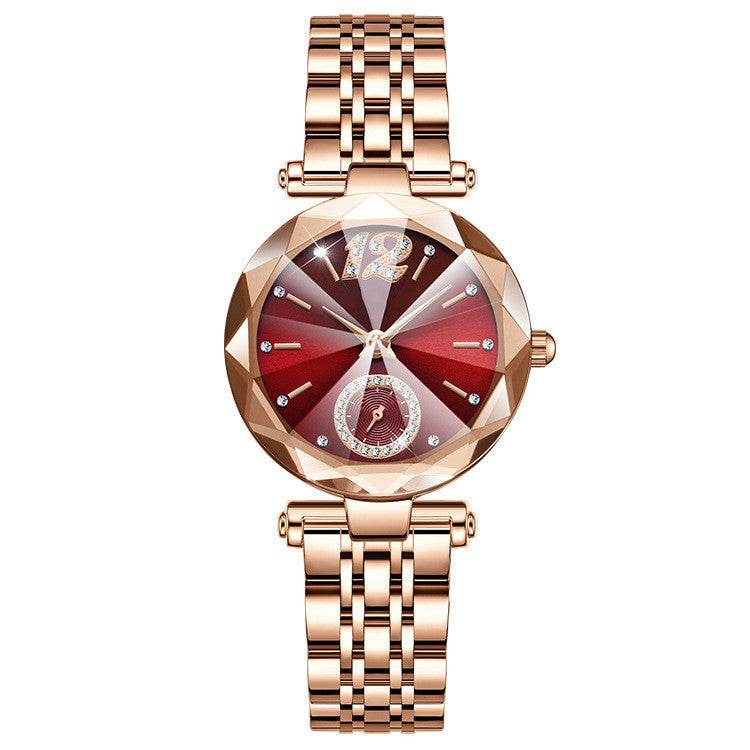 Buycenter Women's Quartz Dress Watch - Multi-pronged Gradient with Diamonds - Buy Center