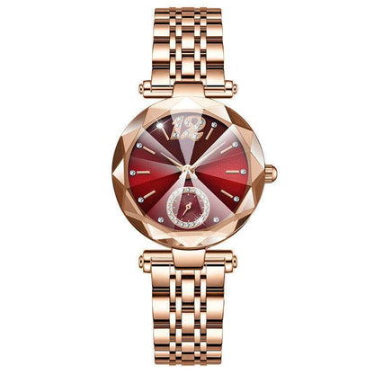Buycenter Women's Quartz Dress Watch - Multi-pronged Gradient with Diamonds - Buy Center