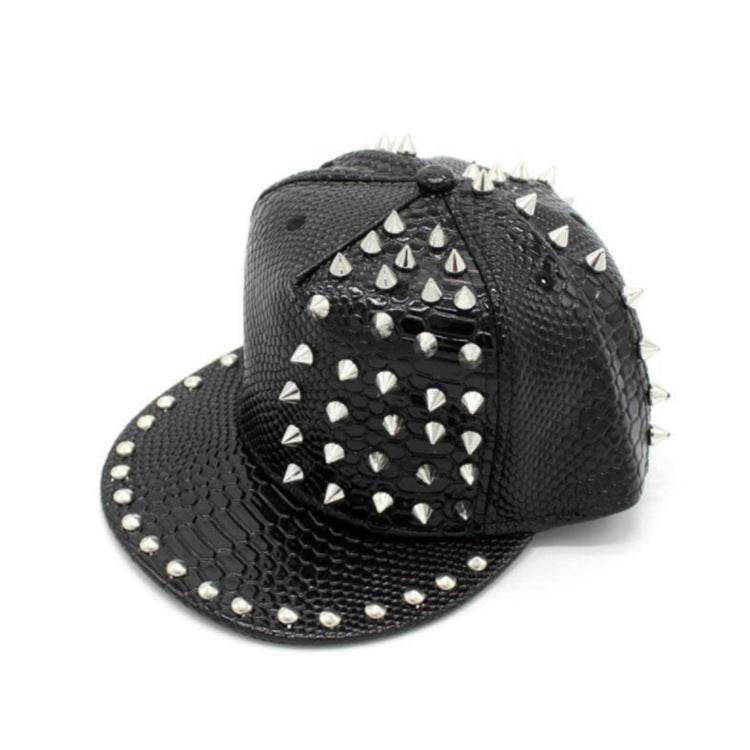 Buycenter Solid Color Leather Baseball Cap - Adjustable Flat Brim Hat - Buy Center