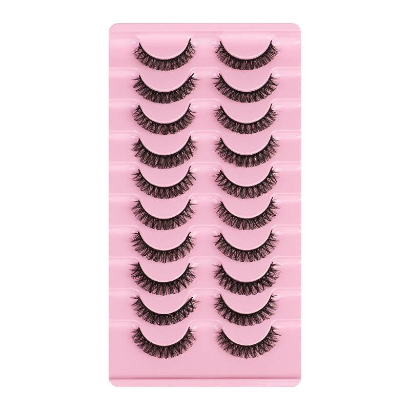 DD Curve False Eyelashes - Thick Handmade Volume, 10 Pairs Set - Buy Center