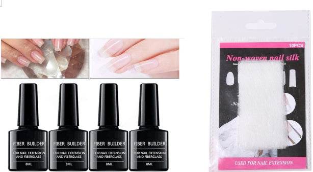 Nail Extension Fiberglass & Fiber Builder Gel - Strong, Flexible System - Buy Center