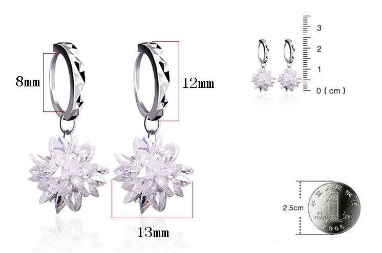 Buy Center 925 Silver Flower Earrings - Hypoallergenic and Non-Fading - Buy Center