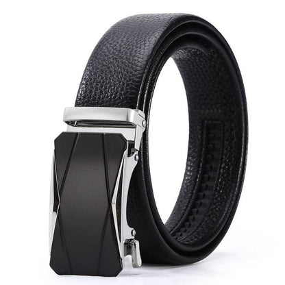 Men's Automatic Leather Buckle Belt - Premium Stylish Business Accessory - Buy Center