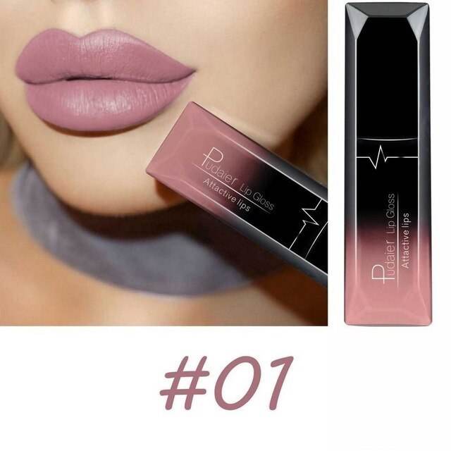Makeup Matte Lip Gloss Lipstick - Long-Lasting, Waterproof, 21 Colors - Buy Center
