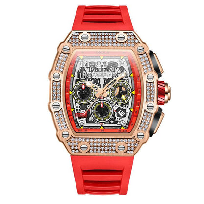 Buycenter Multi-functional Mechanical Watch - Full Diamond Fashion Style - Buy Center