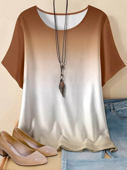 Ladies Casual Sports Loose Short Sleeve Top - Sizes XL to 6XL - Buy Center
