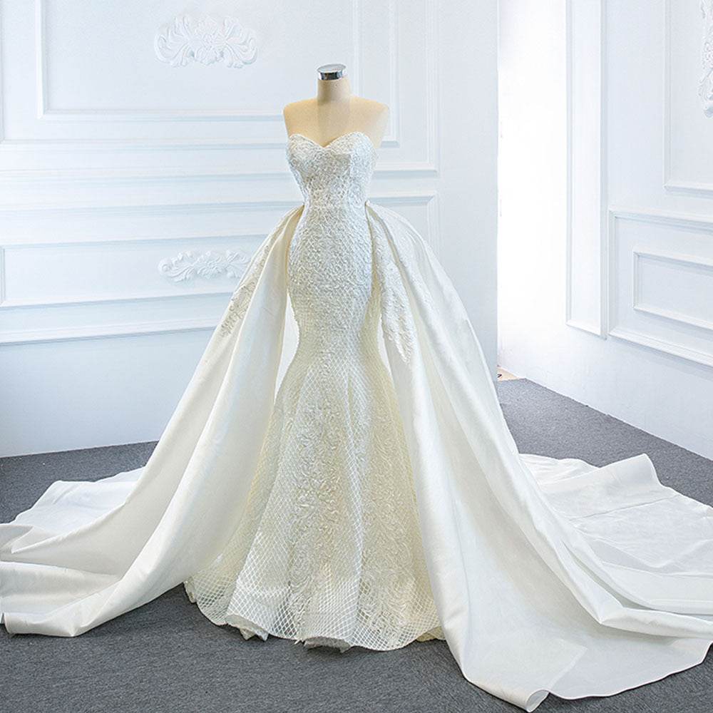Dreamy Fishtail Wedding Dress - Elegant Two Tube Tops, Stylish Design - Buy Center