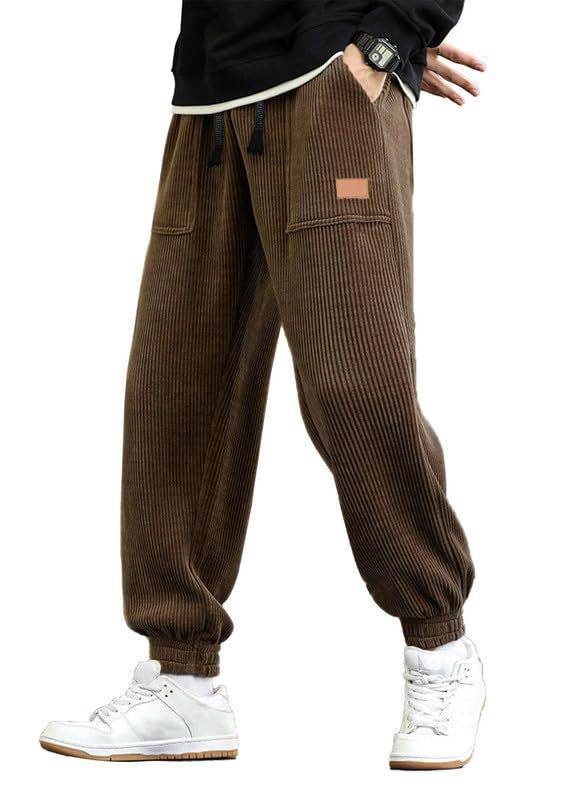 Men's Loose Corduroy Overalls - Comfortable Jogging Pants, Trendy Styles 2025 - Buy Center