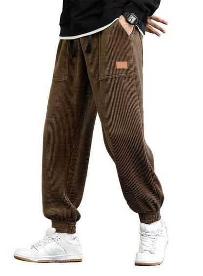 Men's Loose Corduroy Overalls - Comfortable Jogging Pants, Trendy Styles 2025 - Buy Center