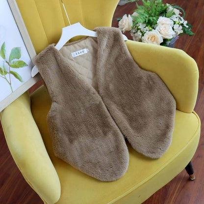 Women's Leather Waistcoat - Sleek Sleeveless Autumn Outerwear in Classic Colors - Buy Center