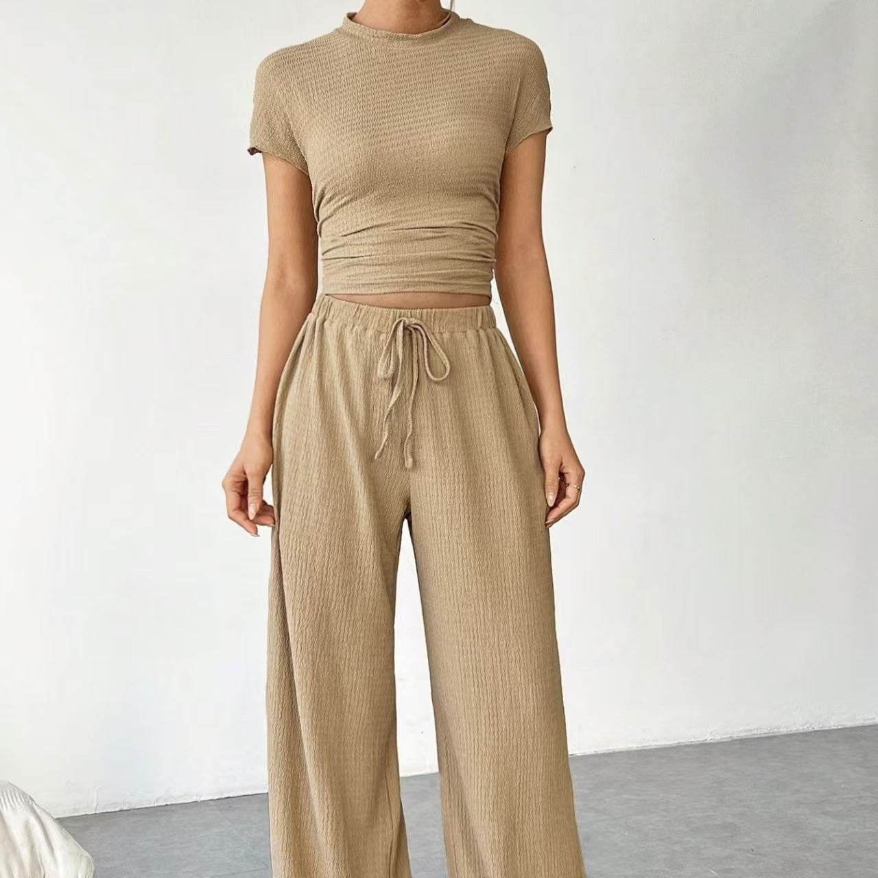 Buycenter Women's Casual Two-Piece T-Shirt & Pants Set - Summer Style - Buy Center